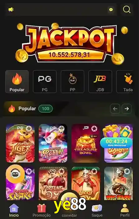 Promoções Especiais no ye88 App